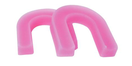Coltene - Hygenic Occlusal Rim Wax - Soft Pink, U-Shaped with Ressed Base, Package of 100