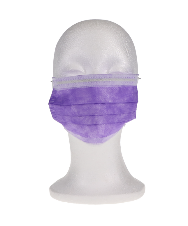 Crosstex - Crosstex Procedure Earloop Mask Lavender 50/Bx