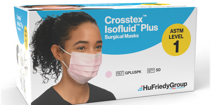 Crosstex - Isofluid Plus Earloop Masks Pink 50/Bx