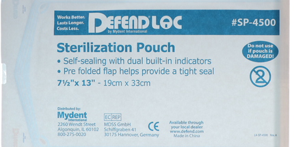 Defend - Sterilization Pouch 200/Box 7.5" X 13"