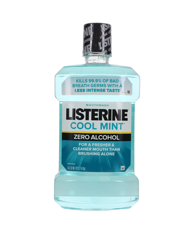 Listerine Zero Clean Mint Mouthwash (1x 1.5 liter Bottle)
