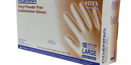 Vinyl PF Exam Gloves 100/Bx Large