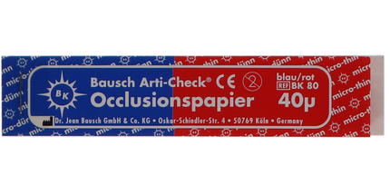 Bausch - Articulating Paper Straight Red/Blue 200/Pk