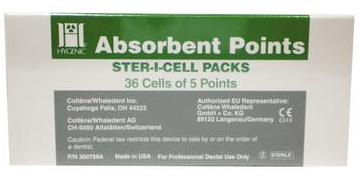 Coltene - Absorbent Paper Points Ster-i-Cell 180/Bx Medium
