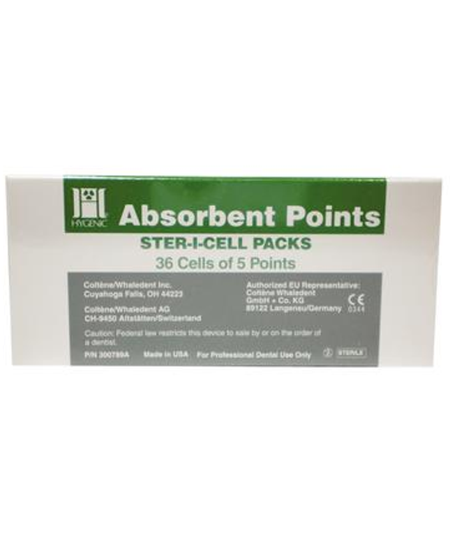Coltene - Absorbent Paper Points Ster-i-Cell 180/Bx Medium