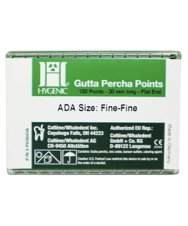 Gutta Percha Points 20/Pk Fine Fine 5Vls/Bx