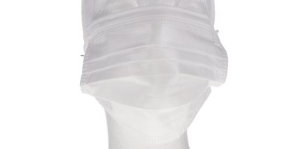 Repel 4-Ply Premium Face Mask 50/Bx Pearl Silver ASTM 3