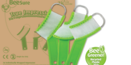BeeSure True Impression 3 in 1 Trays, Sideless, Shape, Green (Pack of 36)