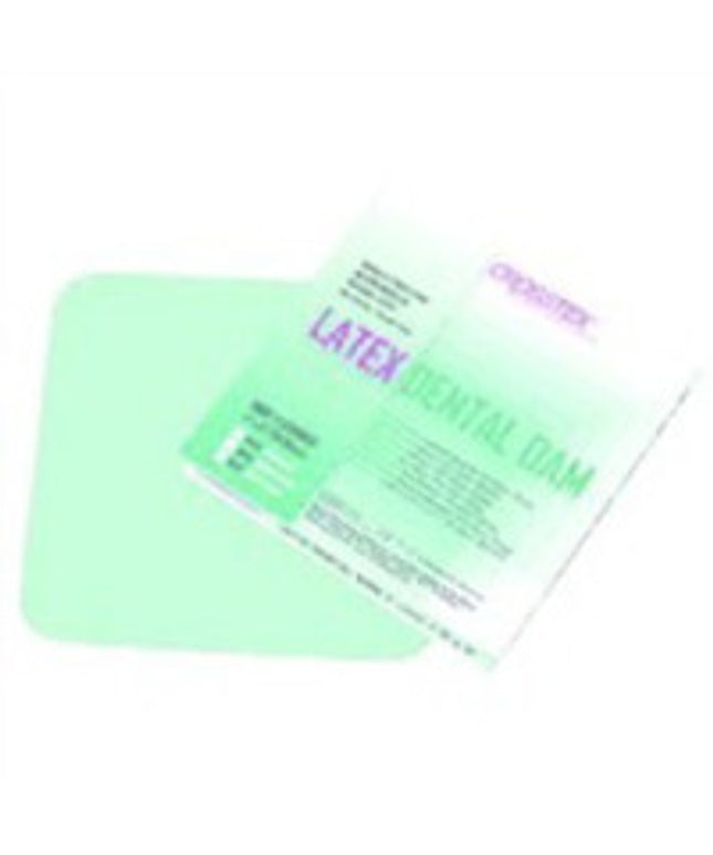 Crosstex - Dental Dam Latex Mint 5"x5" Medium-Green 52/Box