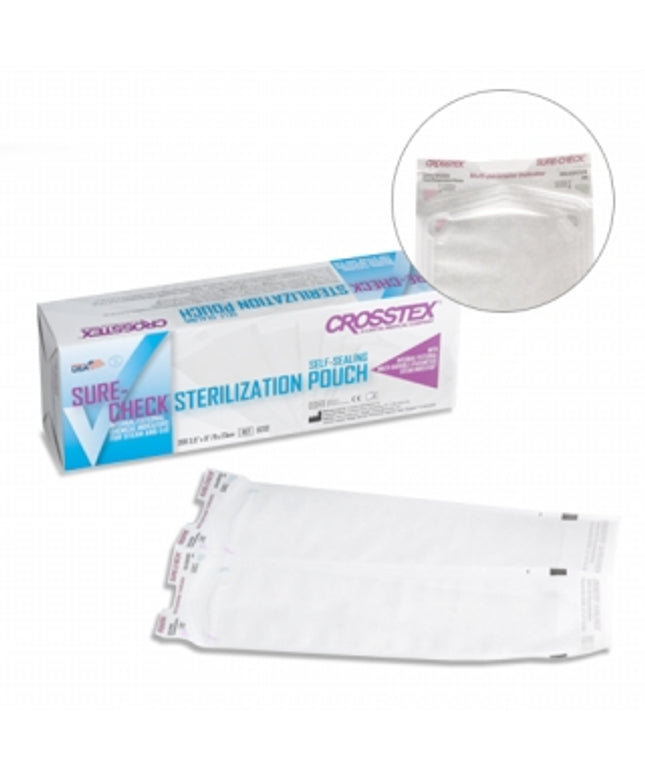 Crosstex - Duo-Check Sterilization Pouches 8" x 16" 200/bx