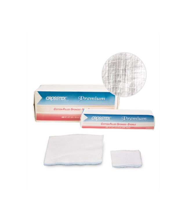 Crosstex - Gauze Cotton Filled Sterile 2x2 8-Ply 5000/Cs