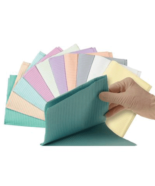 Crosstex - Polyback Bibs 13x19 500/Cs Aqua