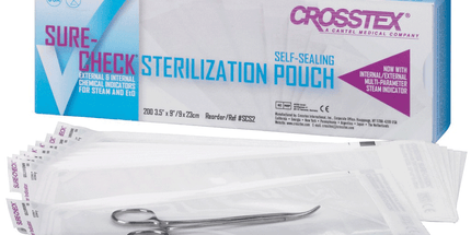 Crosstex - Sure-Check Sterilization Pouches 10.5" x 17" 100/bx