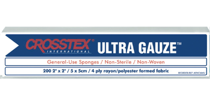 Crosstex - Ultra Gauze Non-Woven Sponges N/S 3x3 4ply 200/Sleeve