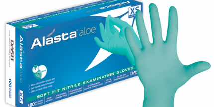 Alasta Aloe Nitrile Glove Medium 100/Box