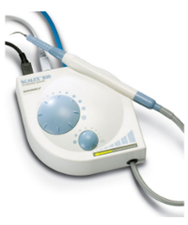 DentAmerica - Scalex 830 Ultrasonic Scaler Unit with 30K Tip. System includes handpiece