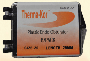 Therma-Kor Plastic Obturator 25mm 6/Pk #35