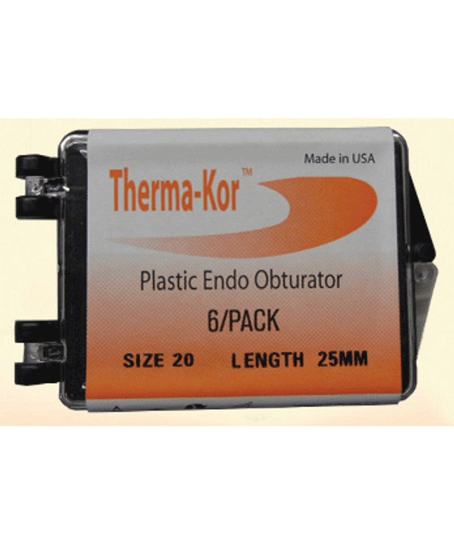 Therma-Kor Plastic Obturator 25mm 6/Pk #35