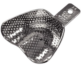 Coe Metal Denture Tray #A4 Perf Dep