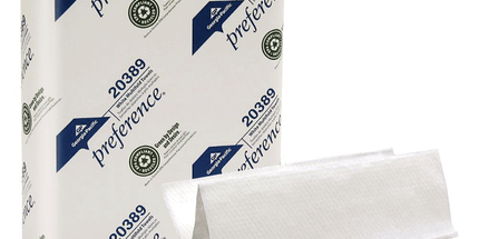 Georgia Pacific - C-Fold Paper Towels, Paper Band, White, 10?" x 13?" Sheets, 200 ct/pk, 12 Pk/Cs