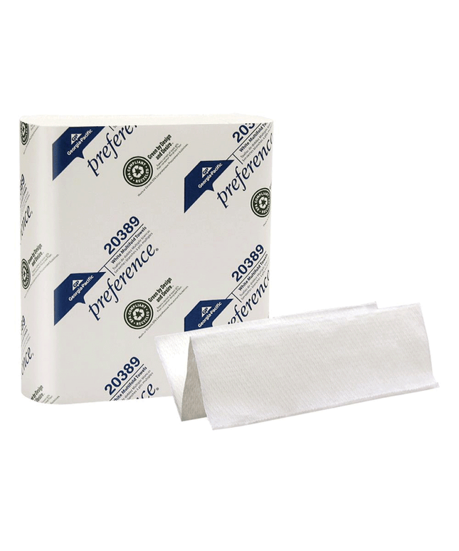 Georgia Pacific - C-Fold Paper Towels, Paper Band, White, 10?" x 13?" Sheets, 200 ct/pk, 12 Pk/Cs