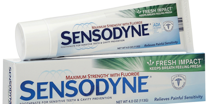 Sensodyne? Extra Whitening Toothpaste, Trial Size. 0.8 oz. tube, 12/pkg, 3 pkg/cs (36 tubes total)