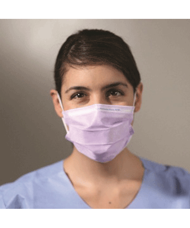 Halyard Level 1 Earloop Procedure Masks 50/Bx Yellow