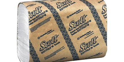 Scott M White Towels 175/Pk 25Pks/Cs