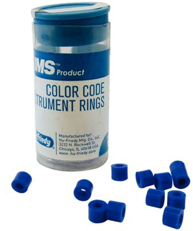 Hu-Friedy - Color Code Instrument Rings Regular 50/Pk Blue