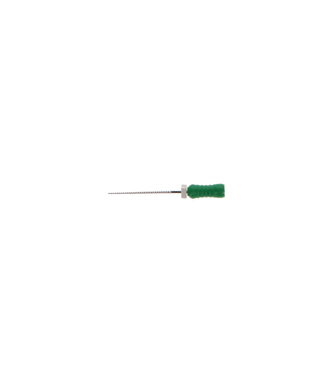 Stainless Steel K-File with Plastic Handle & Endo Stop, 21 mm, 0.02 Taper, # 35, Green, 6/Pk, MK2135