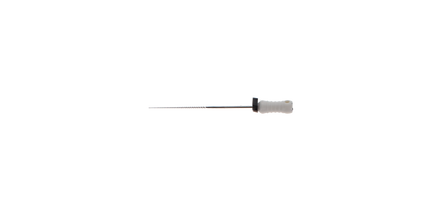 Stainless Steel K-File with Plastic Handle & Endo Stop, 31 mm, 0.02 Taper, # 15, White, 6/Pk, MK3115
