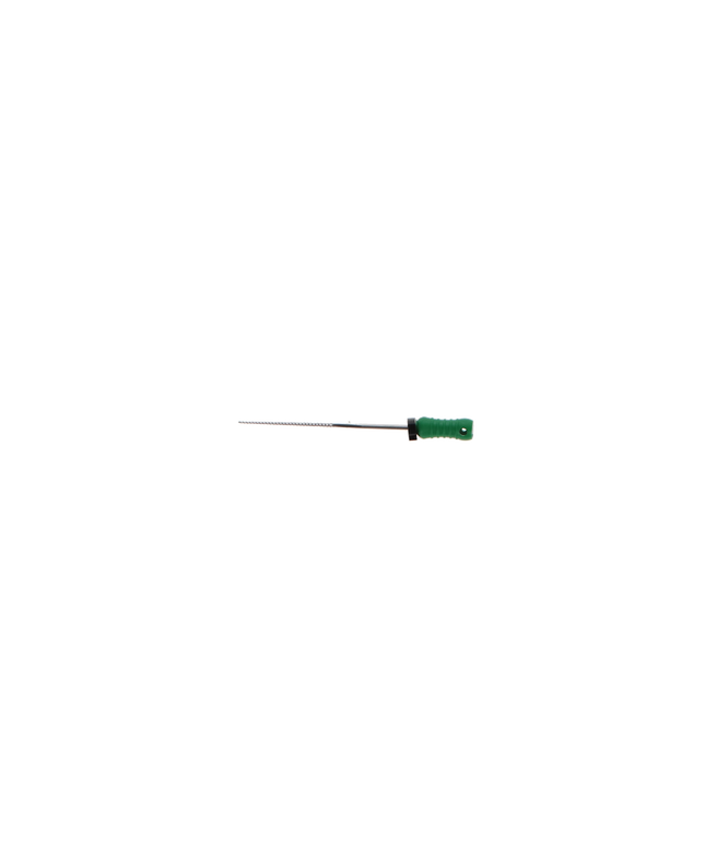 Stainless Steel K-File with Plastic Handle & Endo Stop, 31 mm, 0.02 Taper, # 35, Green, 6/Pk, MK3135