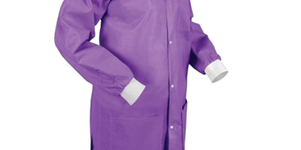 Medicom - SafeWear Hi-Perform Lab Coat Purple Medium 12/Pk