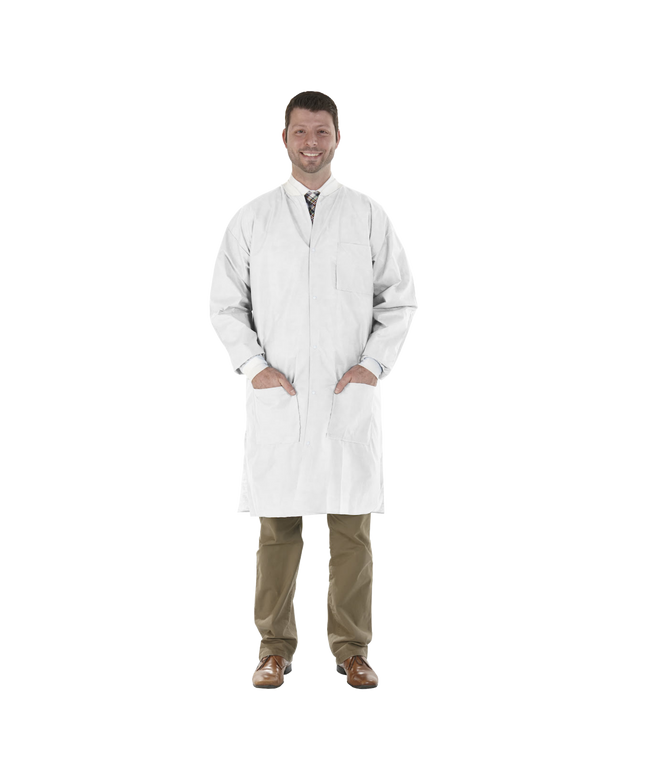 Medicom - SafeWear Hi-Perform Lab Coat White Small 12/Pk