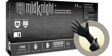 Microflex - MidKnight PF Nitrile Exam Large 100/Bx