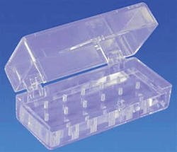 Bur Block 27 Hole FG Clear Plexiglass.
