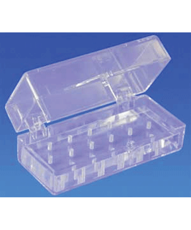 Bur Block 27 Hole FG Clear Plexiglass.