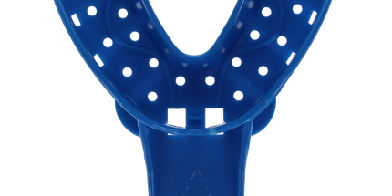 Plasdent - #4 Impression Tray/Med Lower Blue, 12Pcs/Bag