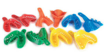 Plasdent - Algi-Lock Ortho Impression Trays - Perforated MEDIUM Upper, Green 50/Pk. Trays
