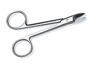 Premier - Scissor Crown Curved Sharp 4''