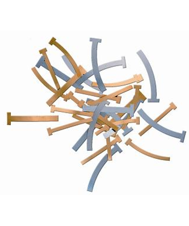 Pulpdent - T-Bands Brass Curved Narrow 100/bx