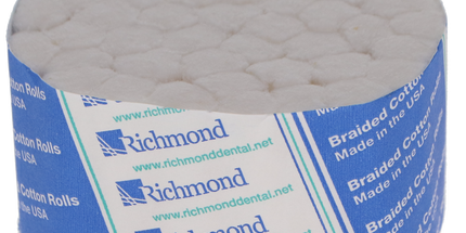 Richmond - Cotton Rolls Braided 1.5" x 3/8" Medium Sterile 2000/Bx