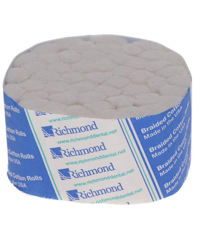 Richmond - Cotton Rolls Braided 1.5" x 3/8" Medium Sterile 2000/Bx