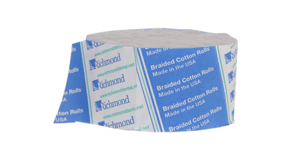 Richmond - Cotton Rolls Braided 1.5" x 5/16" Small N/S 2000/Bx