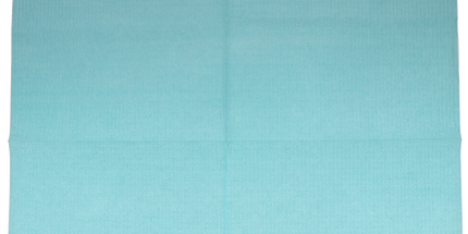 Tidi - Contour Neck Bib 18x22 3-Ply Blue 400/Cs