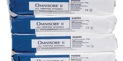 Tidi - Omnisorb II Non-Woven Sponges N/S 2x2 4-Ply 5000/Case