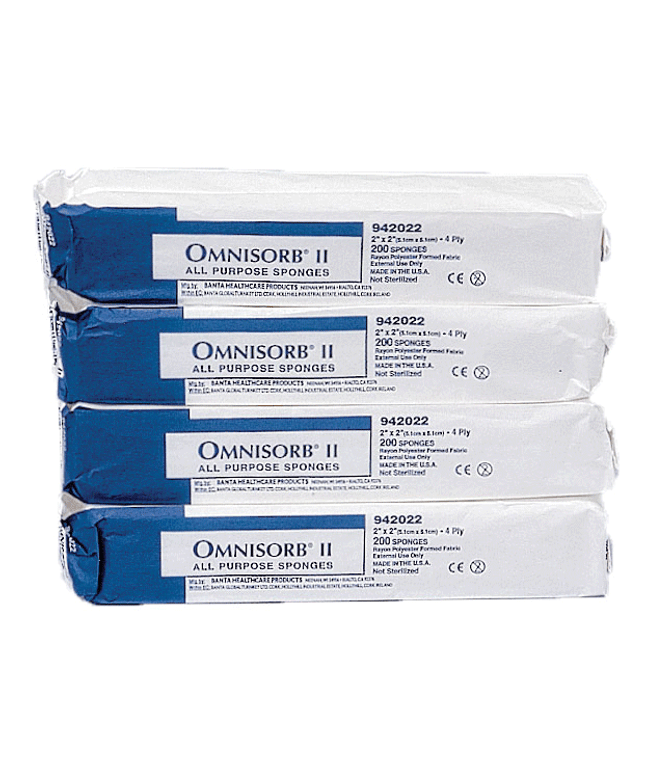 Tidi - Omnisorb II Non-Woven Sponges N/S 2x2 4-Ply 5000/Case