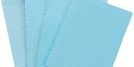 Tidi - Bib 13''x18'' 2+1 Ply 500/Cs Blue
