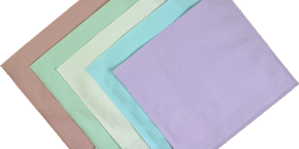Tidi - Bib 13''x18'' 3+1 Ply 500/Cs Teal