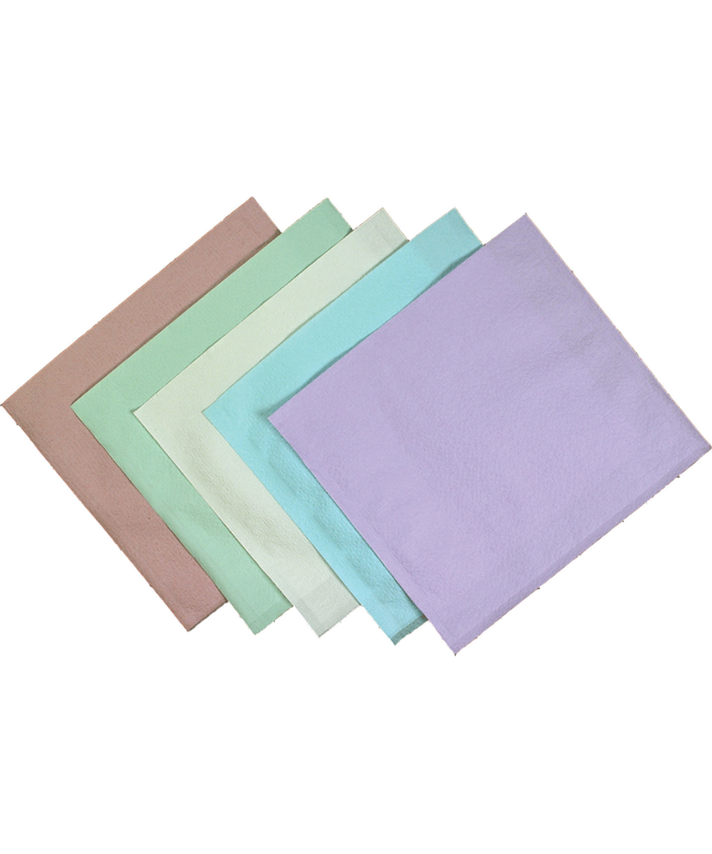 Tidi - Bib 13''x18'' 3+1 Ply 500/Cs Teal